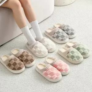 5색 1개 겨울 실내 털슬리퍼 털실내화 방한 거실화 슬리퍼 겨울용 실내화 사무실