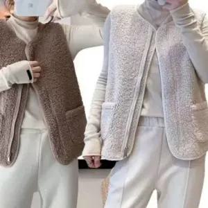 방한 겨울용품 조끼 온열조끼 플리스 겨울조끼 양털조끼 용품 온열조끼 k2 패딩 겨울  발열조끼