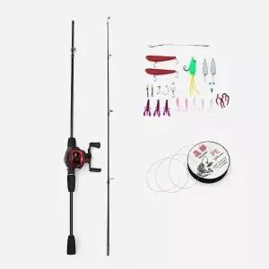 고품질 굿캐스팅 초보 루어낚시 풀세트 베이트릴 낚싯줄 2.1m (WFKDW1S)