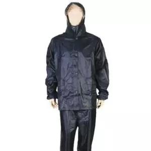 투피스 신사용 우의 작업 우비 비옷 곤색 XL일회용 용우비 1회용 용비옷 작업용 일회용 산업용 현장 코트형