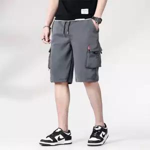 남자 스트릿 와이드 카고 반바지 여름 루즈핏 팬츠캐주얼하의 데일리 무릎기장 쇼츠 포켓 남성 스트릿룩 힙