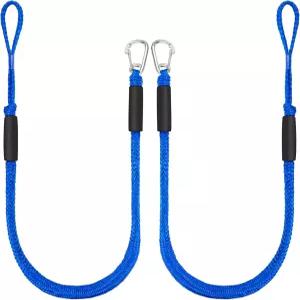 보트용 MOCLEAR 4피트 번지 도크 라인 스테인리스 스틸 클립이 있는 헤비 듀티 계류 로프 및 제트 스키