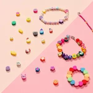 폴리머비즈 9종/재료/비즈/공예/세트/구슬/보석/목걸이/만들기/팔찌/컬러/꿰기/공예줄/악세사리/키트/칼라