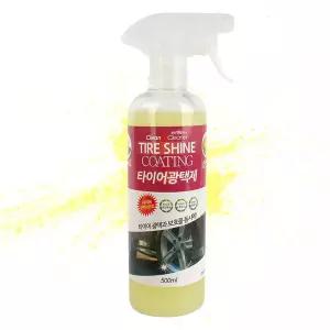클린앤클리너 타이어광택제 옐로우 500ml 레몬향 휠클리너 코팅제 왁스