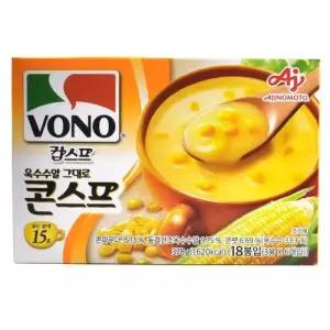 [해핑] 코스트코 보노 옥수수알 그대로 콘스프 컵스프 378g (21g X 18봉)