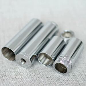 32mm 직경의 바닥 램프용  라이트 튜브 양쪽 끝에 내부 나사산이   도금 조명 하드웨어