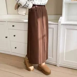 [하프클럽/]여성 데일리 사무실 스타일 슬림핏 롱스커트