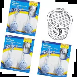 씽크대 산도깨비 배수구 세정제 씽크콤비 6개