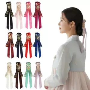 한복 금박 투웨이핀 댕기 집게핀 노리개 소품 집게핀 브로치핀 겸용