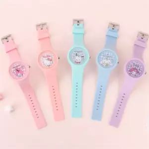 보람스마켓 산리오 실리콘 바늘손목시계 조카선물 초등학생시계
