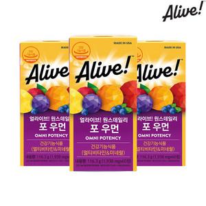 [공식 판매처] 얼라이브 원스데일리 멀티비타민 포 우먼 60정 3병