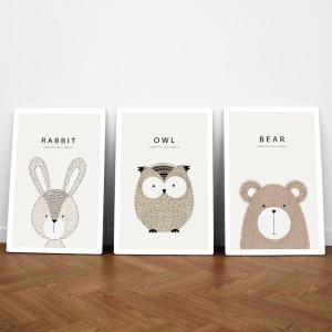 [샤이닝홈] 무드 접이식 액자테이블 720x480 곰