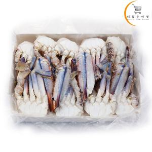 바레인 튀니지 냉동꽃게 3S~2L 500g 12팩 업소용 냉동 절단 손질 꽃게