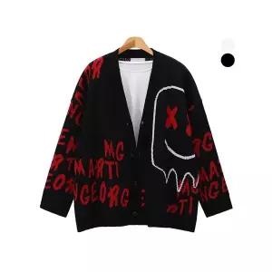 [후앙스]남녀공용 이모티콘 오버핏 니트 가디건 EYCD4313