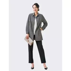 [하프클럽/마담엘레강스]네오 체크 상하세트 K231JK02+K231SL02