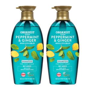 오가니스트 샴푸 페퍼민트 비듬쿨링 500ml 2개