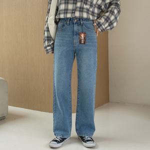 [시크릿라벨] 캣브러쉬워싱일자핏기모데님팬츠