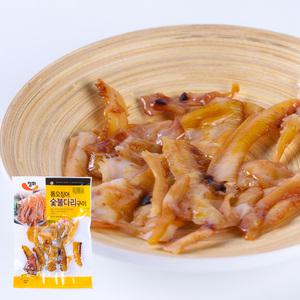 정화식품 통오징어 숯불다리 구이 45g 10입 마른 오징어 다리 건어물 안주