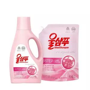 애경 울샴푸 오리지널 용기1L + 리필 1.4L