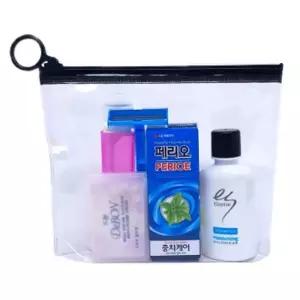 여행 캠핑 모임 샴푸 치약 칫솔 비누 면도기 지퍼A호/소량/세면용/여행용/출장용/캠핑용/야영용/휴대용