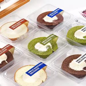 롤케이크 투명 박스 포장 미니 디저트 파운드케이크 답례품 케이스 Type A세트 (50개)