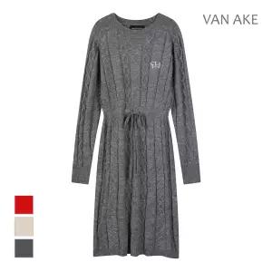 [반에이크] 꽈배기 니트원피스_VB3ZKOMV01Z