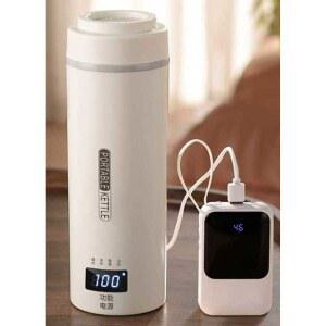 휴대용 텀블러 전기포트 메이커 아이보리USB 여행용 보온