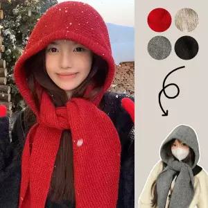 블렌워스 니트 후드 머플러 바라클라바