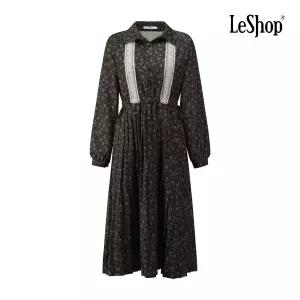 [롯데백화점]르샵 레이스 포인트 라인 플라워 플리츠 원피스 BPBOP004A