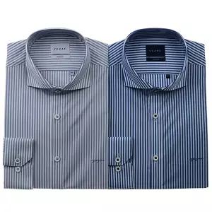 [대구백화점] [예작]신축성 있는 와이드 카라 스판 스트라이프 슬림 긴소매(YJFSBS167)