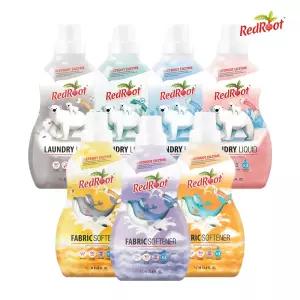 레드루트 유아 아기 세탁세제/섬유유연제/드라이시트/젖병세정제 1L 4개
