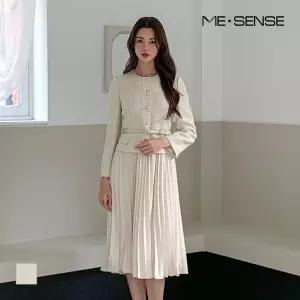 [미센스] 트위드플리츠 벨티드 원피스_MB52OPM182A
