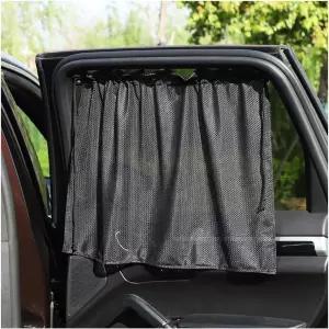 포비티 자동차 측면 창문 그늘막 19인치×27인치 자동 커튼 햇빛 보호 기능 액세서리(메쉬)로 인한