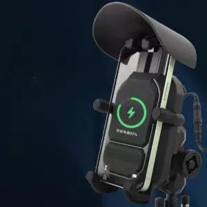 바이크 무선 충전 핸드폰 브래킷 오토바이 패드 배달 거치대