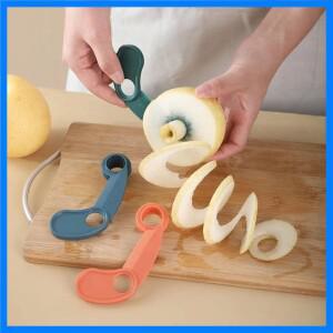 과일 야채 나선형 커터 오이 감자 슬라이서 과일 스플리터 롤러 커터 주방 액세서리 1pc