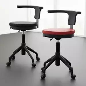 진찰용바퀴원형의자 튼튼한 진료실 회전 병원 작업용 국산 실험실