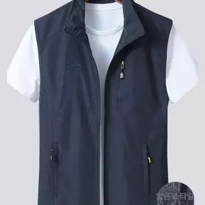 남성조끼 봄 여름 남성 얇은 빅사이즈 아웃도어 자켓 통기성