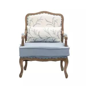 북유럽 빈티지 1인용 앤틱 암체어 클래식 카페 엔틱쇼파 패브릭 윙체어