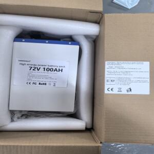 72V 60V 48V 100Ah 강력한 리튬이온 배터리 (전기 자동차용), 초대용량 A급 셀 탑재