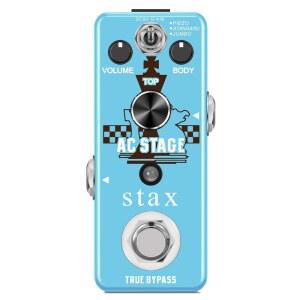 [미국배송] STAX 기타 어쿠스틱 시뮬레이터 페달 AC 스테이지 아날로그 페달 피에조 / 스탠다드 점보 모드 미니 사이즈 트루 바이패스 3.7 X 1.5 2 인치 (LEF-320)