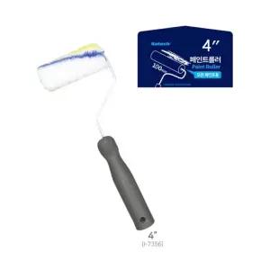 붓 패드 오일스테인 브러쉬 꽂아쓰는 페인트 도구 막대기에 4인치-R 롤러