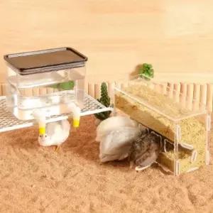 조류 자동급수기 스테인리스 사료통 세트 대용량 급식기 간편한 급수 관리용품