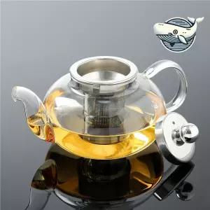 우아한 내열유리 찻주전자 차우림 티포트 물병 주방물병 가족물병