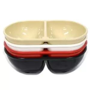 짬짜면기 짜장면 중화요리 멜라민(KJ)-짬짜면기 흰색 (WFK9V72)