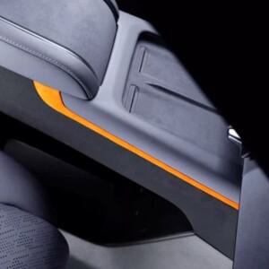 지크르 7X 알칸타라 스웨이드 센터 콘솔 사이드 데코 스티커 인테리어 보호 자동차 튜닝 악세사리