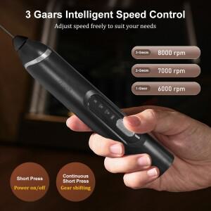 카모식 충전식 핸드헬드 우유 거품기 자동 회전 블렌더 커피 라떼 카푸치노 제조기 미니