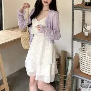 롱원피스 패턴 쉬폰원피스 면원피스 하늘하늘 여름원피스 플라워 패턴원피스