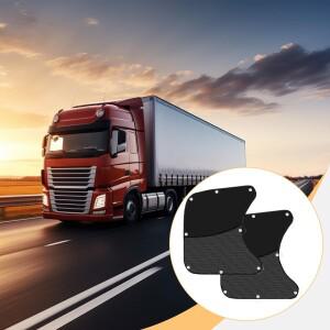 2개의 나일론 세미 트럭 운전석 창문 햇빛 가리개 보호막 RV