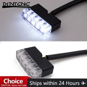 범용 사각형 소형 미니 소형 바이크 오토바이 미등 번호판 조명 모토 개조 액세서리 브레이크등 방향 지시