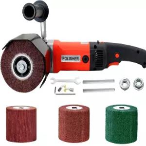 VICSEC 1400W 전기 번싱 연마기 샌더 폴리셔 금속 및 스테인리스 스틸 연마를 위한 휠 4개((80 120 240 320